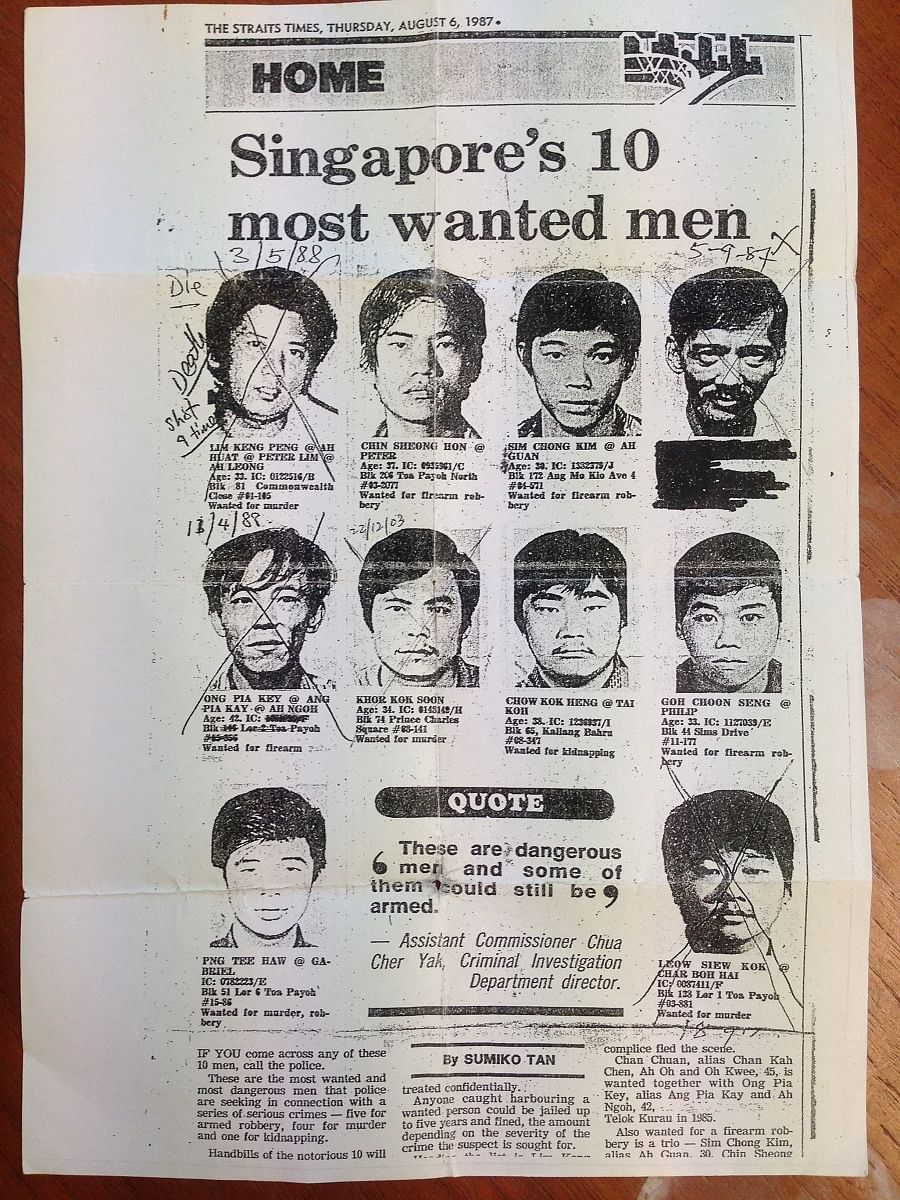 新加坡十大通缉犯名单
