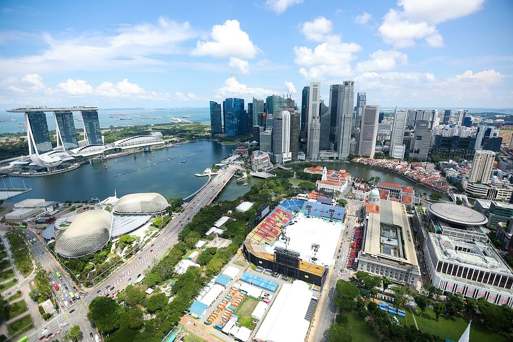 新加坡中央商业区和滨海湾