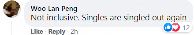 Comment - PLH not inclusive for singles