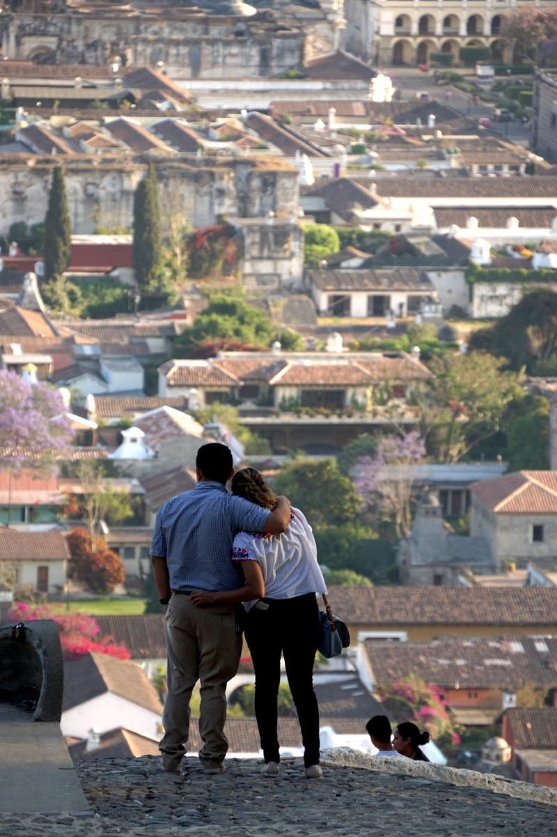 鸟瞰安提瓜古城