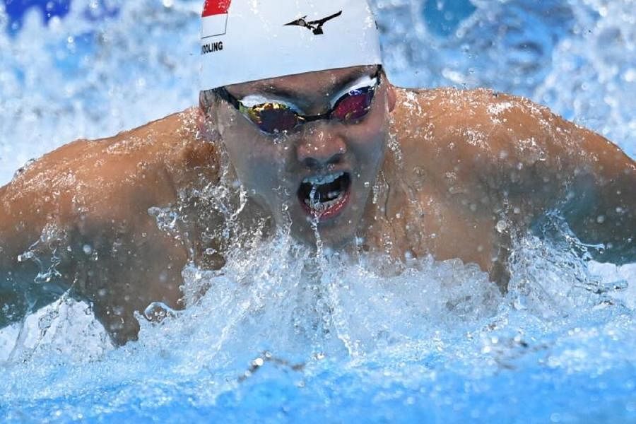 约瑟林在第31届河内东运会男子100米蝶泳项目中卫冕成功