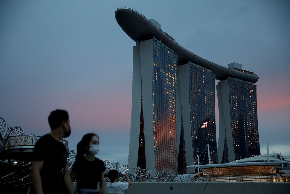 滨海湾金沙风景线