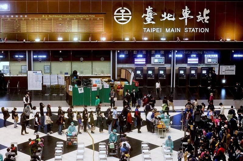 台北车站接种疫苗追加剂
