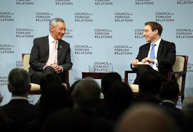 PM Lee Hsien Loong and Evan Osnos (staff writer at The New Yorker)