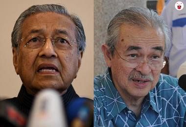 Mahathir and Abdullah Badawi 