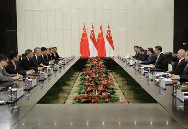 PM Lee and Xi Jinping