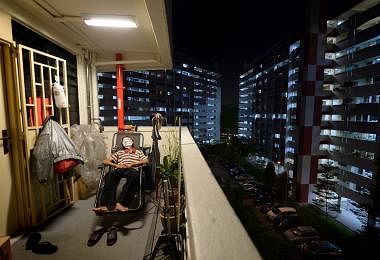 elderly living in rental flat - the face of poverty in Singapore