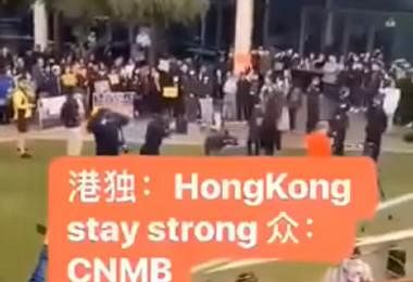 中国留学生怼骂香港留学生。