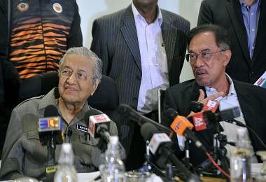 Anwar and Mahathir