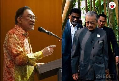 Anwar and Mahathir