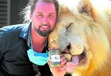 德国马戏团售卖灌装狮子排泄物