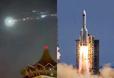 长五火箭残骸不受控划过马国夜空　美国NASA抨击中国不负责任