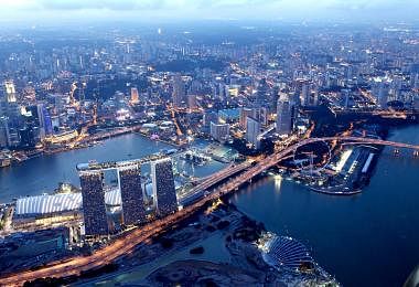 鸟瞰新加坡