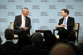 PM Lee Hsien Loong and Evan Osnos (staff writer at The New Yorker)