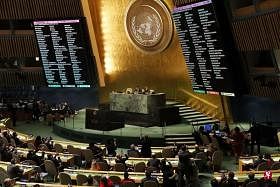 联合国以多数票否决美国承认耶路撒冷为以色列首都的决定。（法新社）