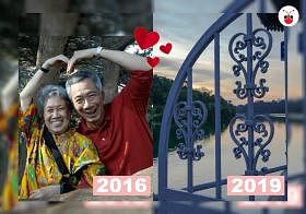 李总理四年前与四年后的情人节闪照。（苏羽葳制图）