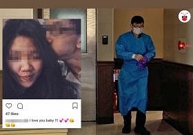 女婴父母在生下女婴前曾在社交媒体Instagram合照留言：宝贝我爱你！！！结果却亲手将亲生宝贝丢弃，成为法医解剖室中的一具冷冰冰尸体。（戴筠懿制）