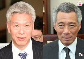 李光耀次子李显扬（左）高调支持反对党，和哥哥李显龙（右）彻底决裂。
