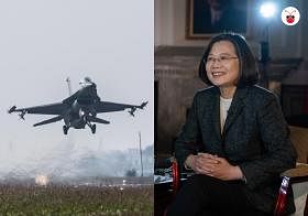 蔡英文称北京侵台将付出代价　台F-16V战机敏感时机公开演练