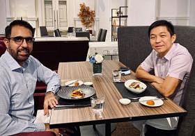 陈川仁和毕丹星共进午餐