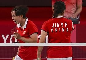 中国女子羽毛球双打选手陈清晨